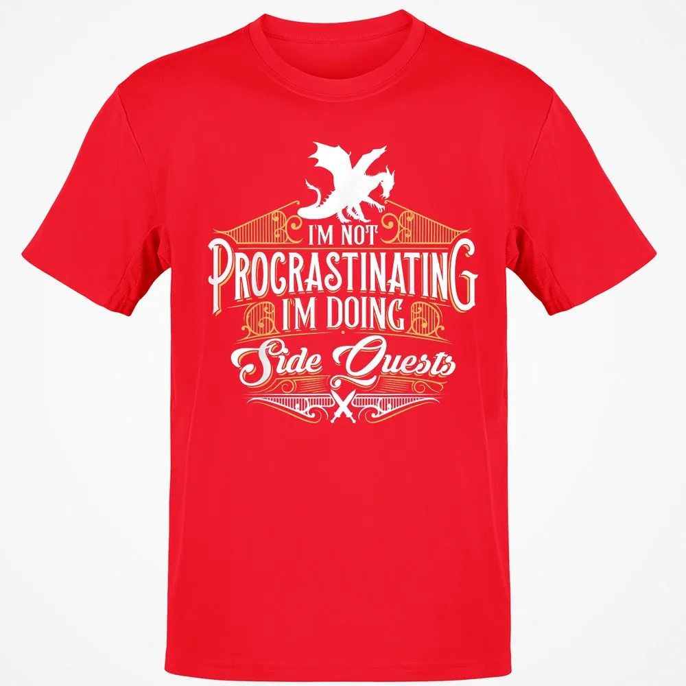 I'm Doing Side Quests T-Shirt - Red - 10