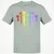 Dice Rainbow Heart Shape T-Shirt - Ash - 2