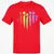 Dice Rainbow Heart Shape T-Shirt - Red - 10