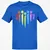 Dice Rainbow Heart Shape T-Shirt - Royal - 11