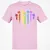 Dice Rainbow Heart Shape T-Shirt - Light Pink - 5
