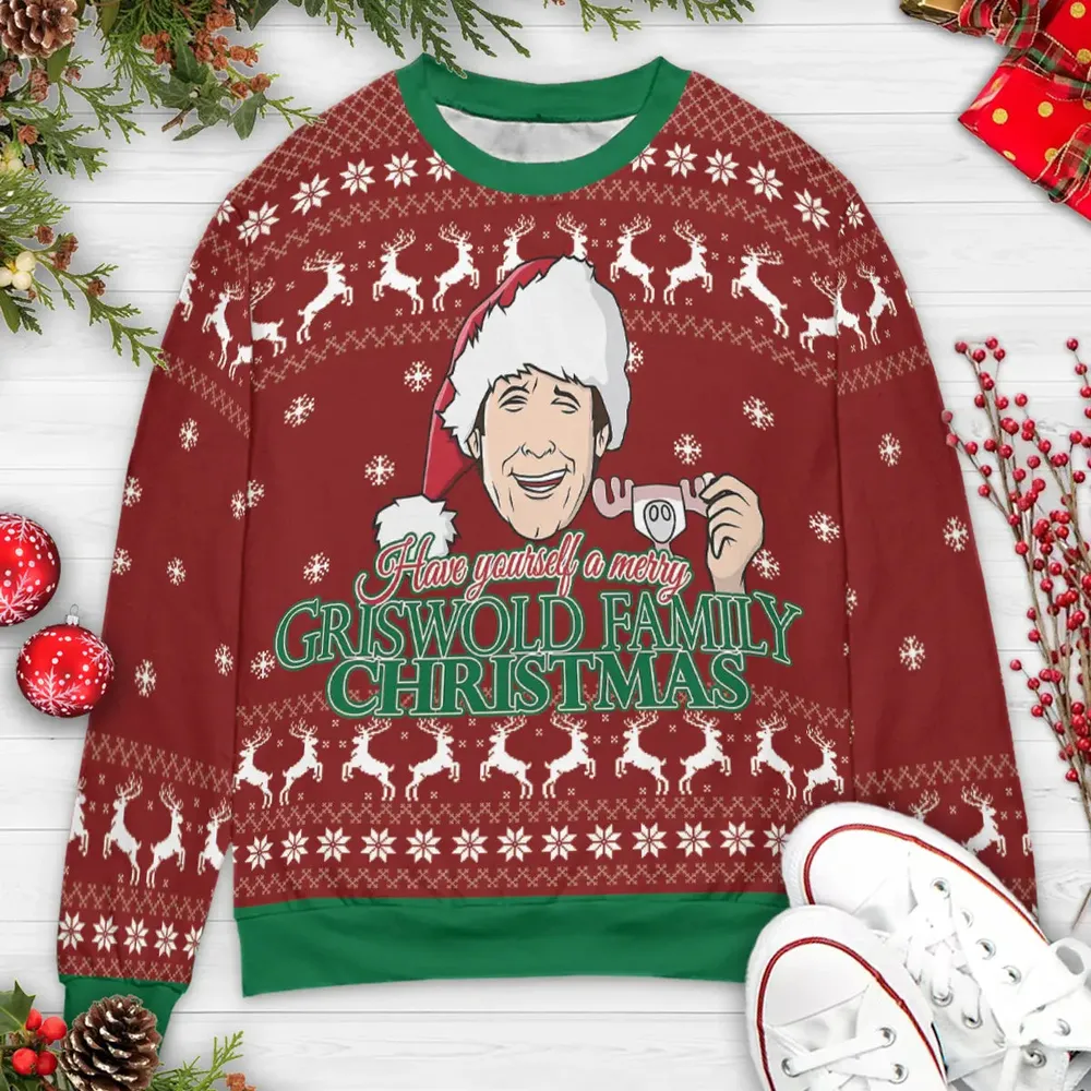 Holiday Humor National Lampoon's Christmas Vacation Ugly Christmas Sweatshirt - 3