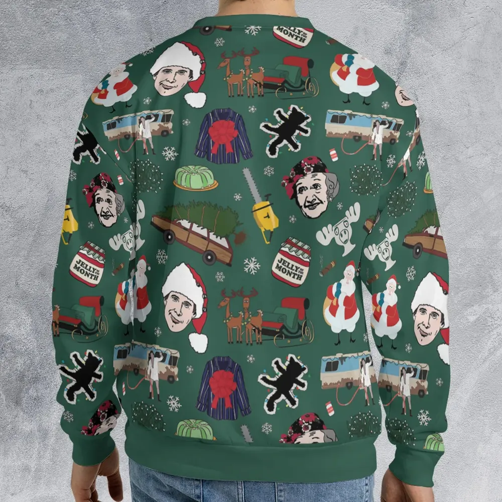 Clark Griswold National Lampoon's Christmas Vacation All-over Print Sweatshirt - 2