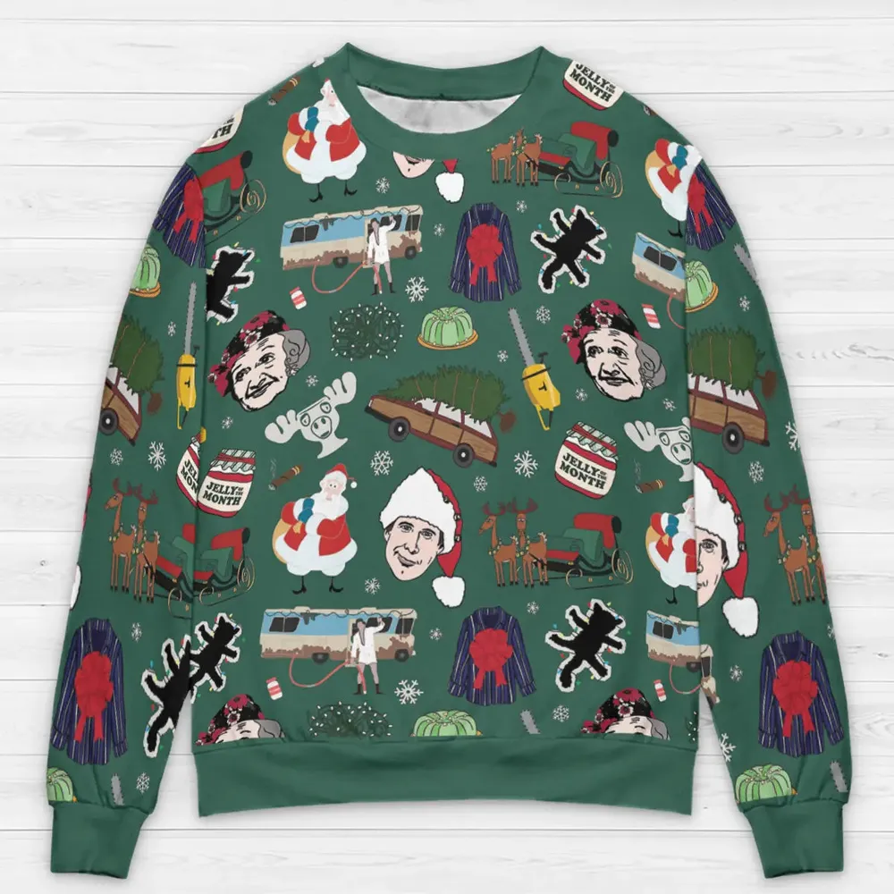 Clark Griswold National Lampoon's Christmas Vacation All-over Print Sweatshirt - 3
