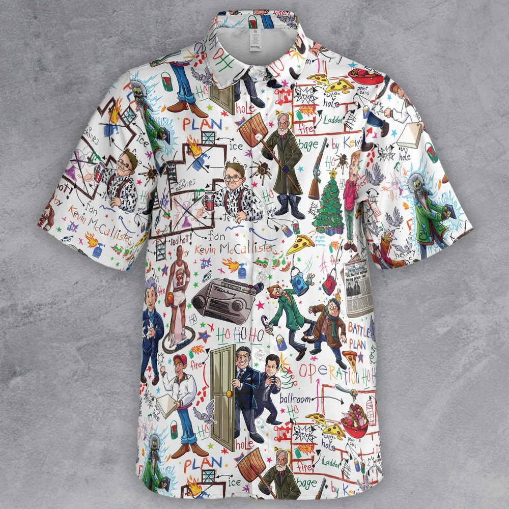 Holiday Battle Plan Home Alone Button Down Shirt - 2