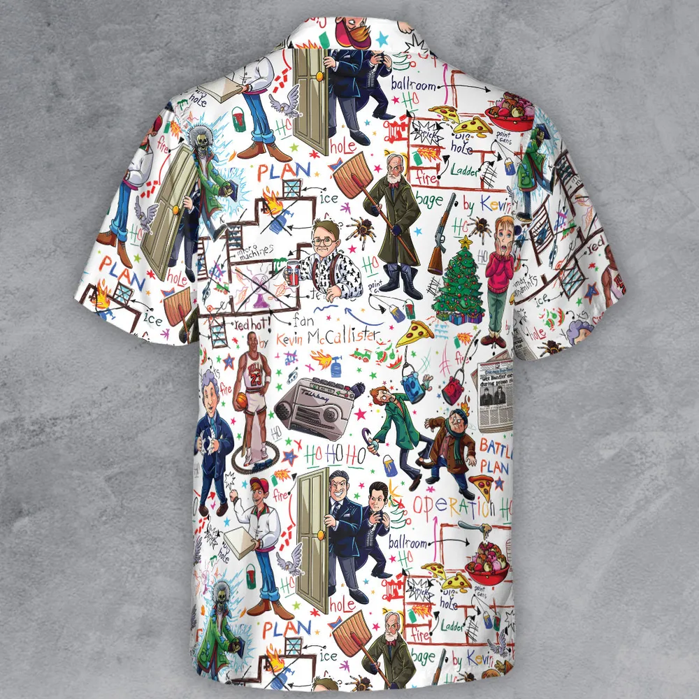 Holiday Battle Plan Home Alone Button Down Shirt - 3