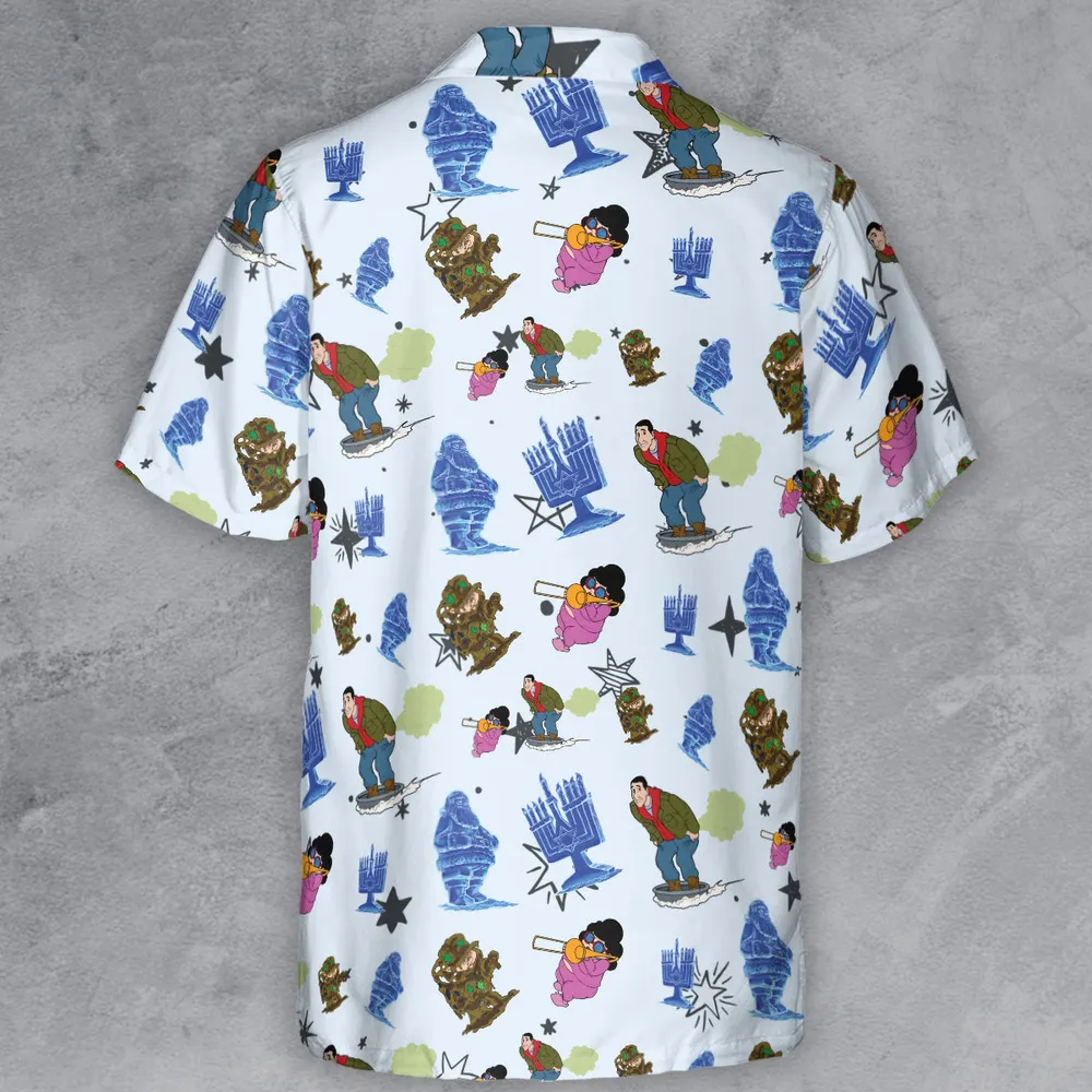 Eight Crazy Nights Adam Sandler Button Down Shirt - 3