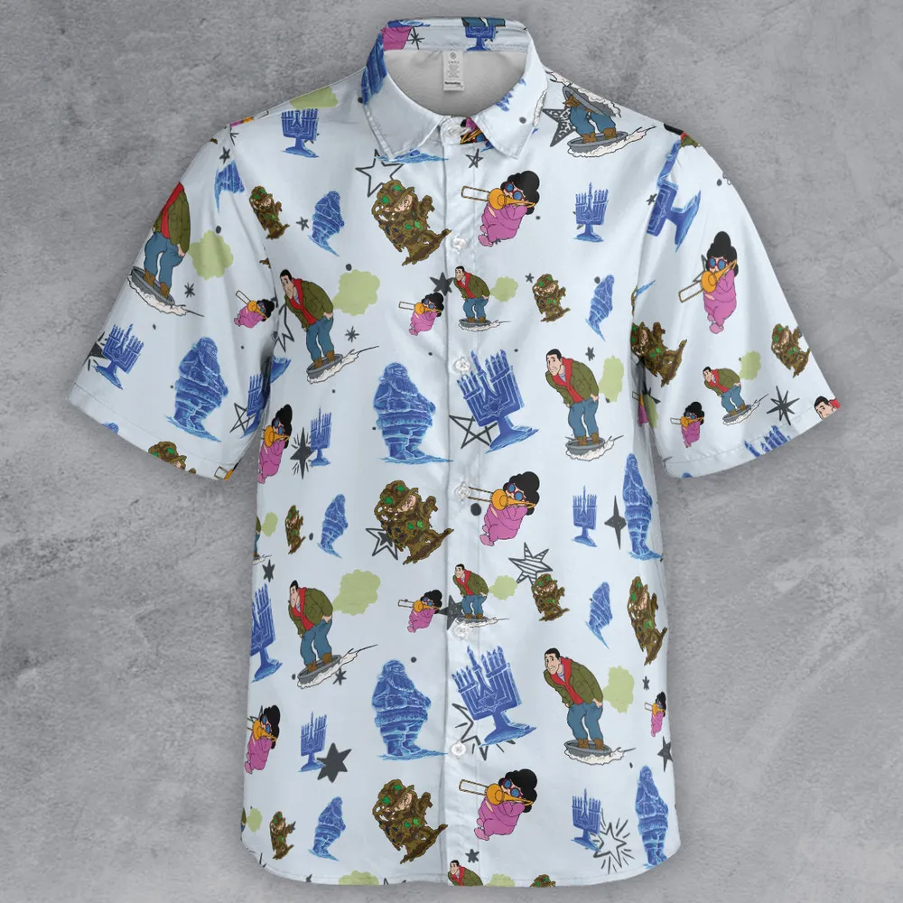 Eight Crazy Nights Adam Sandler Button Down Shirt - 2
