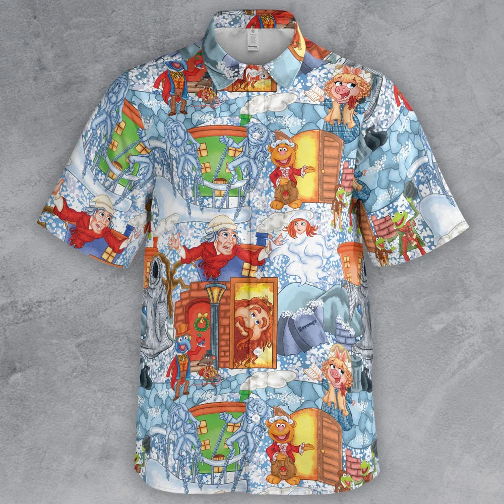 Carol Christmas The Muppet Carol Button Down Shirt - 2