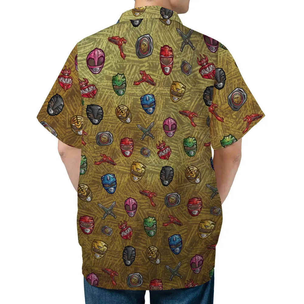 Power Team Mighty Morphin Power Rangers Pocket Hawaiian Shirt - 4