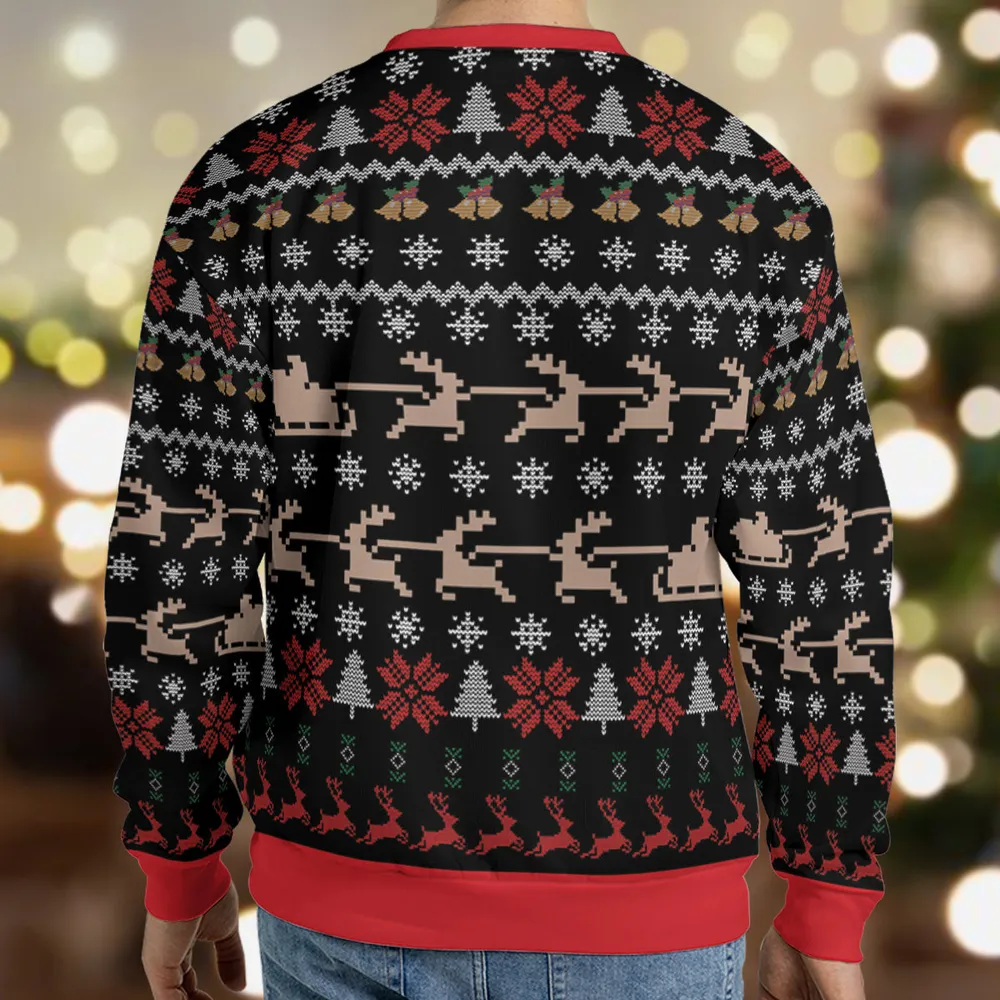 Jackie Daytona Regular Human What We Do In The Shadows Ugly Christmas Sweatshirt - 2