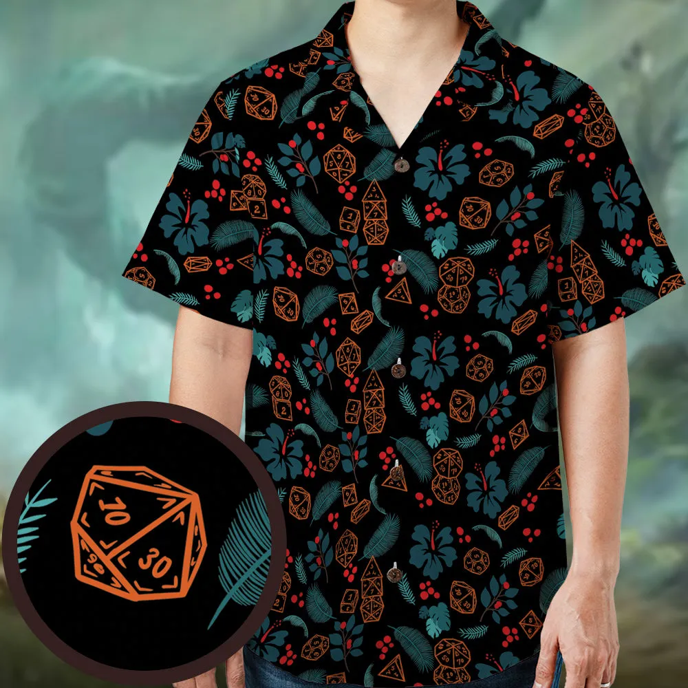 Floral Dice Hawaiian Shirt - 1