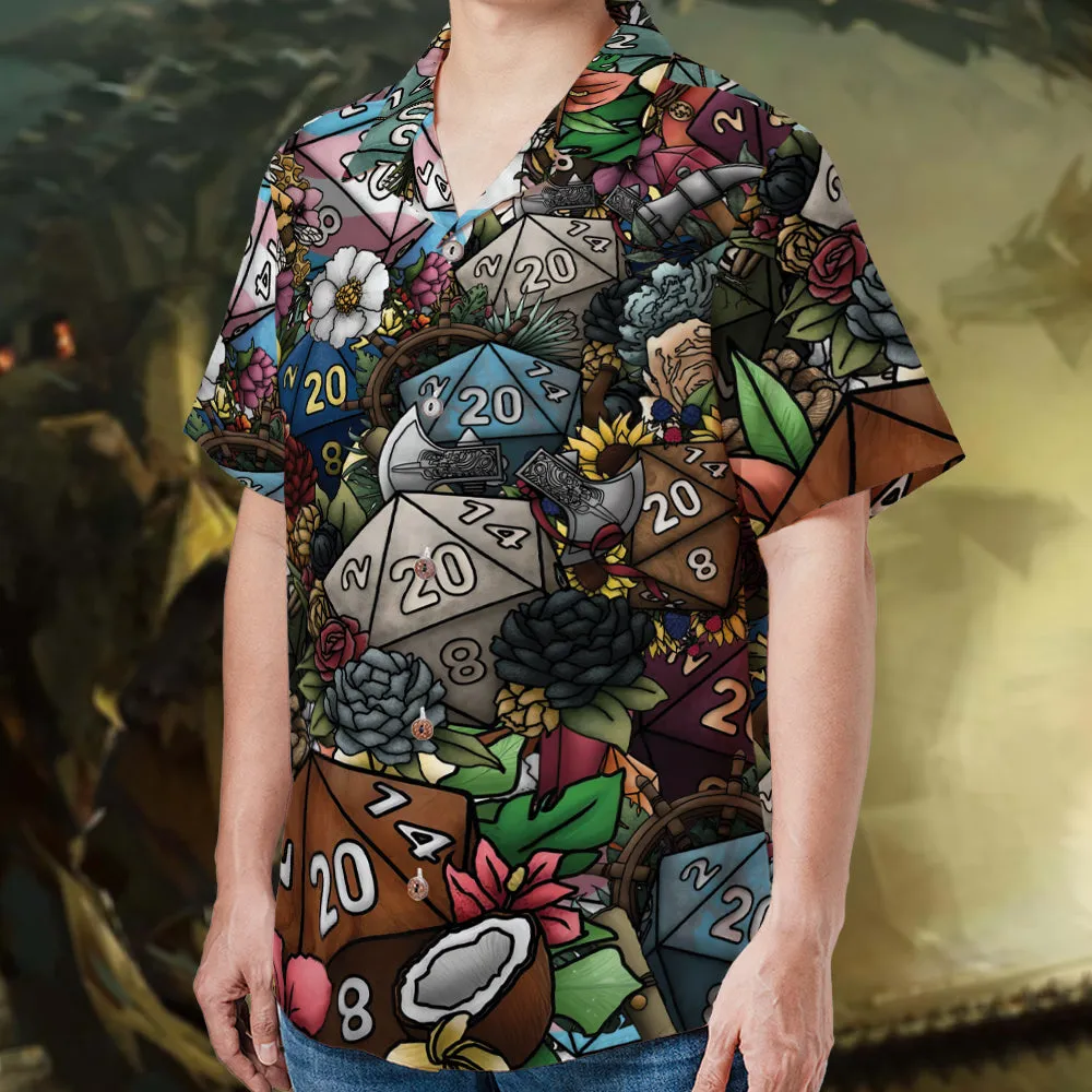 Flower Dice Hawaiian Shirt - 2