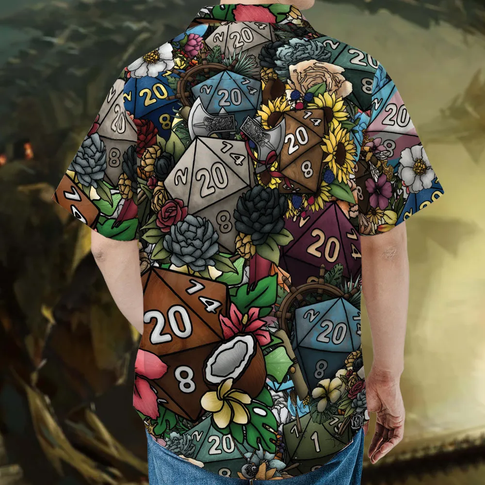 Flower Dice Hawaiian Shirt - 3