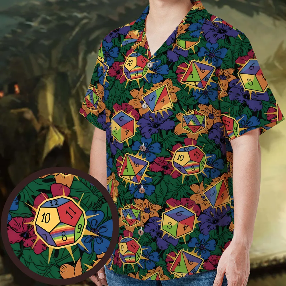 Rainbow Dice Hawaiian Shirt - 1
