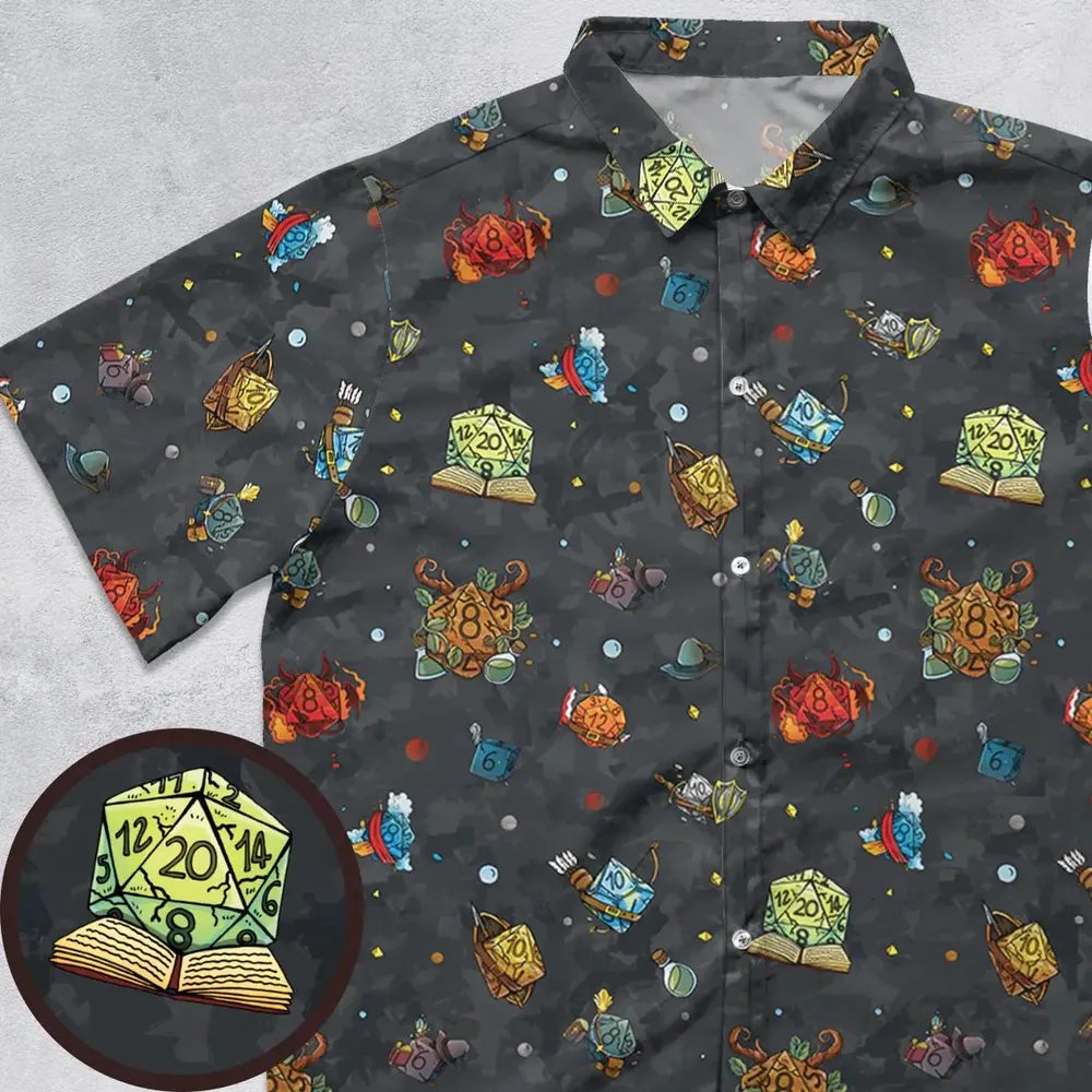 Class Dice Button Down Shirt - 1