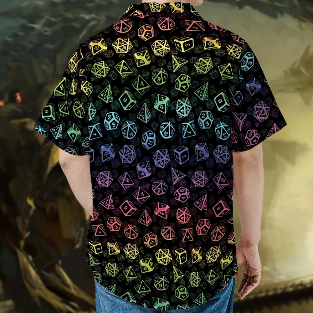 Classic Rainbow Dice Hawaiian Shirt - 3