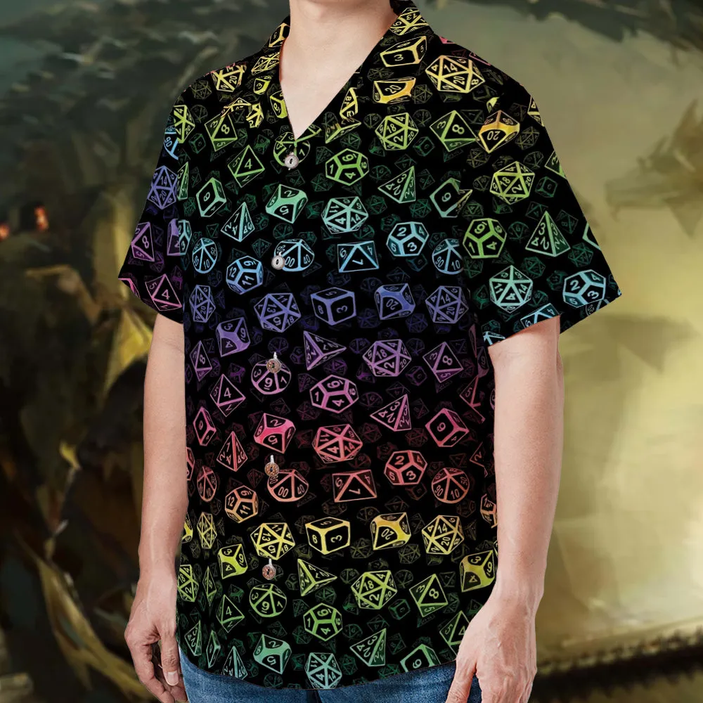 Classic Rainbow Dice Hawaiian Shirt - 2