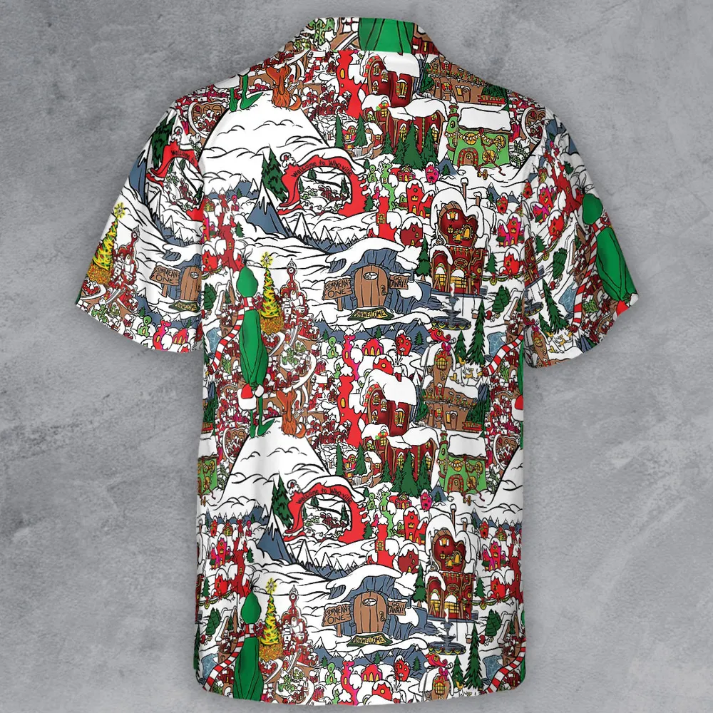 Whoville Christmas  Button Down Shirt - 3