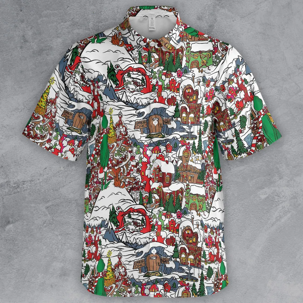 Whoville Christmas  Button Down Shirt - 2