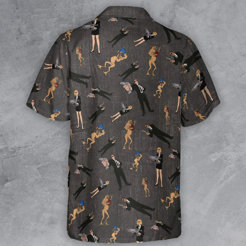 Men in Black: The Series Characters Button Down Shirt - 3