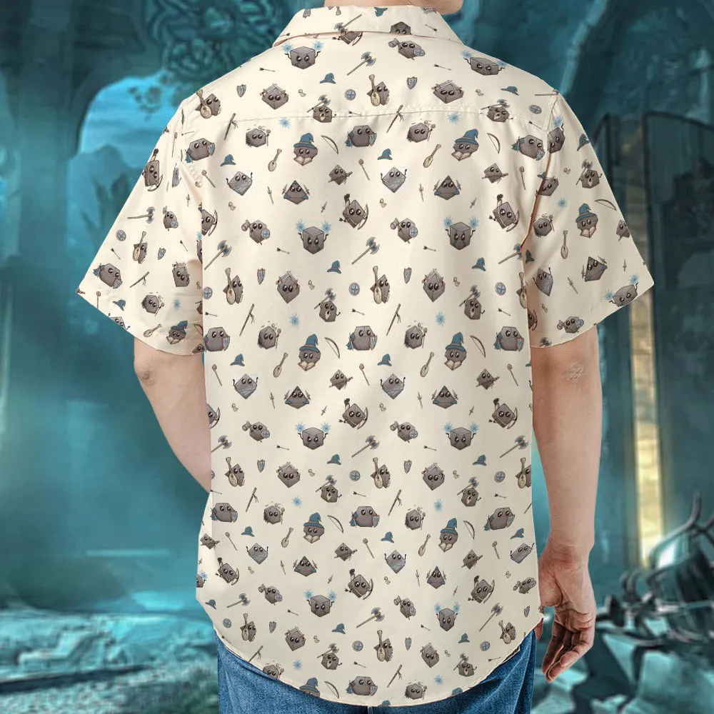 Classic Kawaii Dice Hawaiian Shirt - 3