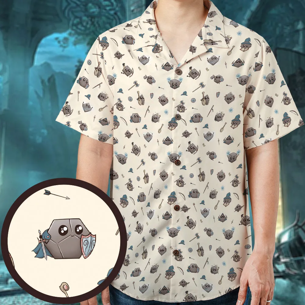 Classic Kawaii Dice Hawaiian Shirt - 1
