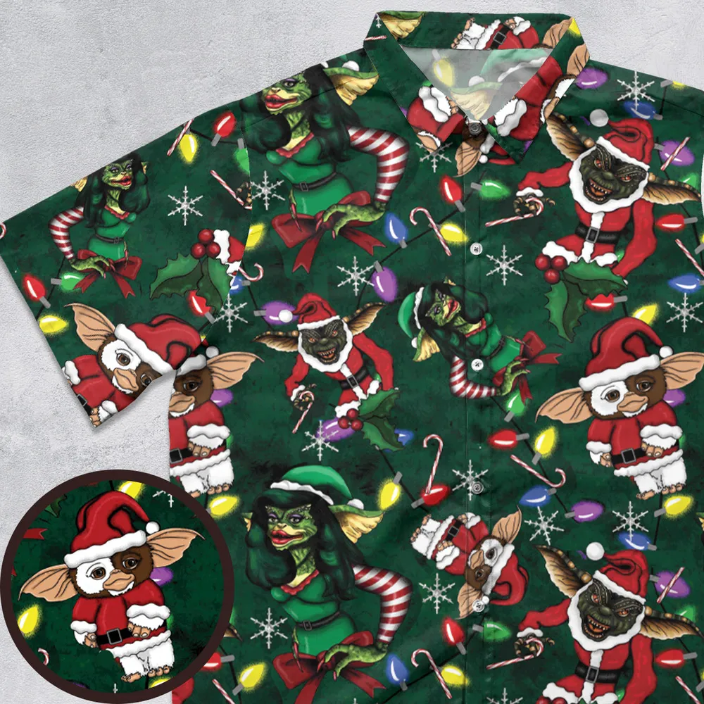 A Every Gremlin Christmas Button Down Shirt - 1