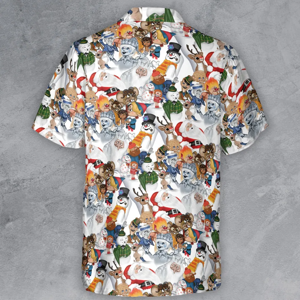 Winterfest Rankin' Bass StopMotion Characters Button Down Shirt - 3