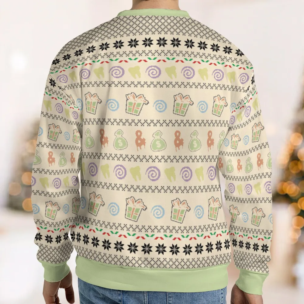 Cursedman HolidayHausen Wrestling Ugly Christmas Sweatshirt - 2