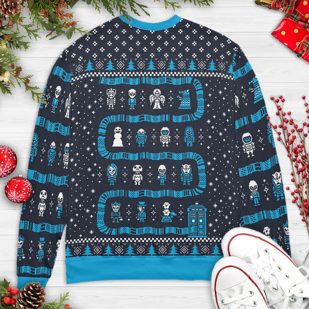 Who's Sweater is This Doctor Who Ugly Christmas Sweatshirt - 4