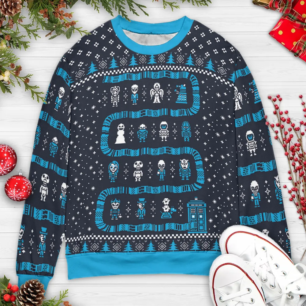 Who's Sweater is This Doctor Who Ugly Christmas Sweatshirt - 3