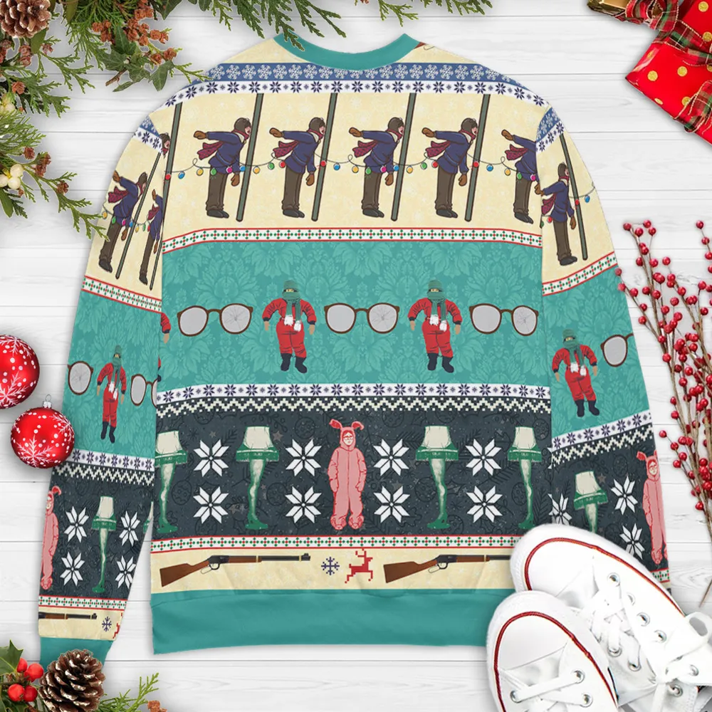 Oh Fudge A Christmas Story Ugly Christmas Sweatshirt - 4