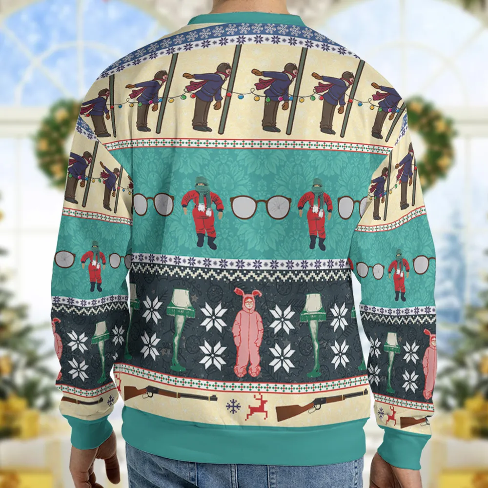 Oh Fudge A Christmas Story Ugly Christmas Sweatshirt - 2