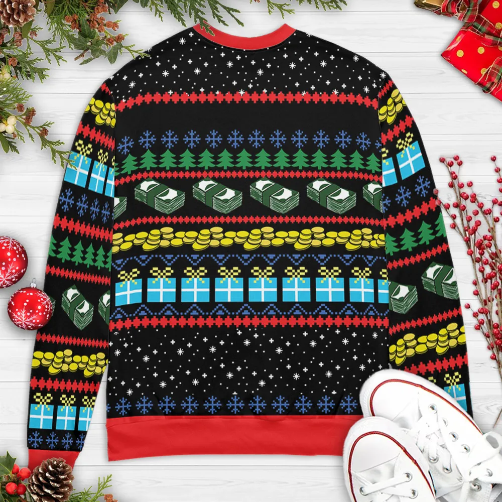 Bah! Humbug Dab Ugly Christmas Sweatshirt - 4