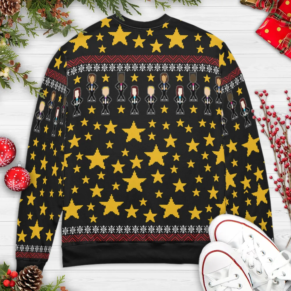Rocky Horror Pixel Party Ugly Christmas Sweatshirt - 4
