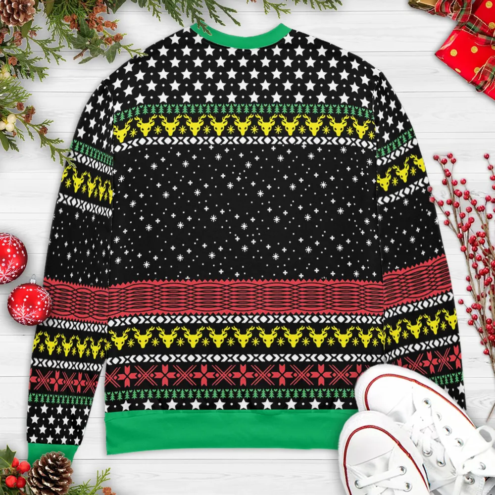 Merry New Year Trading Places Ugly Christmas Sweatshirt - 4