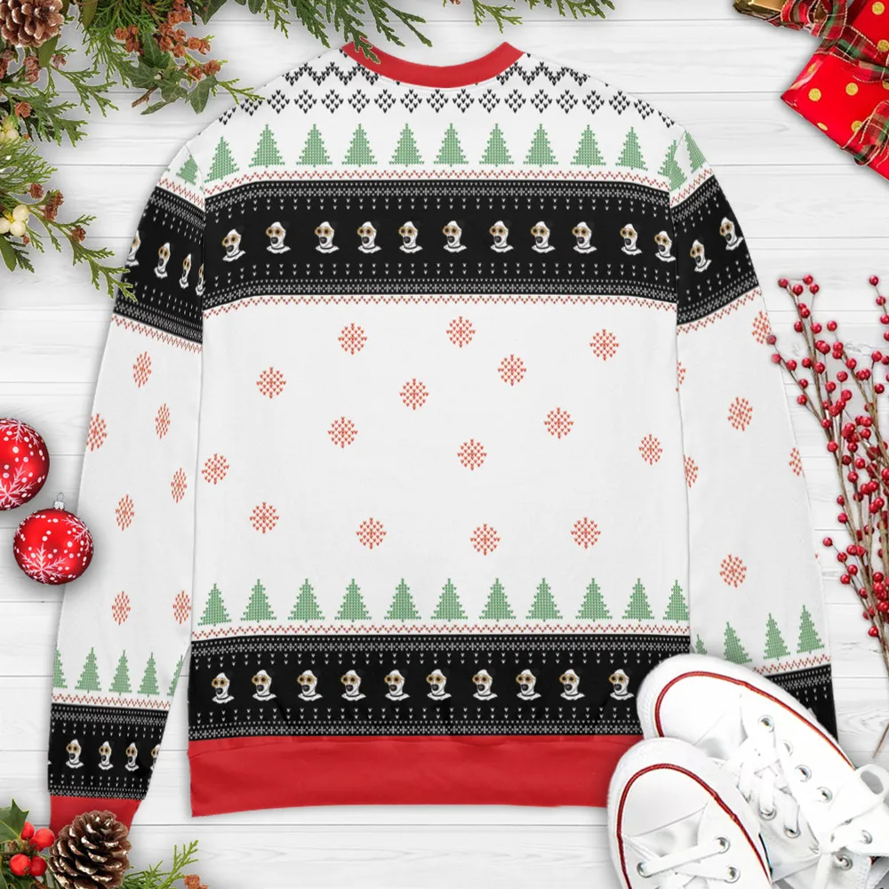The Most Terrifying Time Of The Year Terrifier Ugly Christmas Sweatshirt - 4