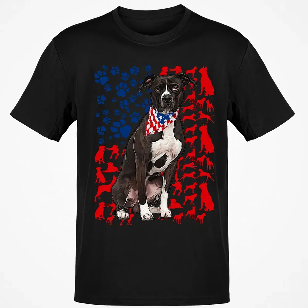 Pitbull 4th of July Classic Unisex T-Shirt - 2