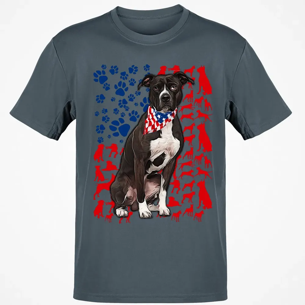 Pitbull 4th of July Classic Unisex T-Shirt - 4