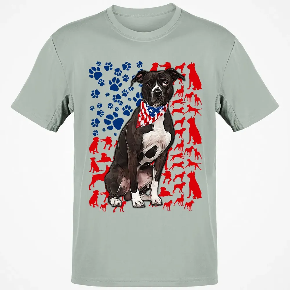 Pitbull 4th of July Classic Unisex T-Shirt - 3