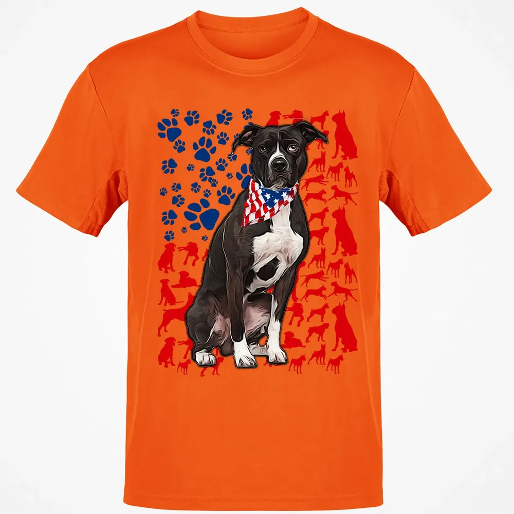 Pitbull 4th of July Classic Unisex T-Shirt - 9