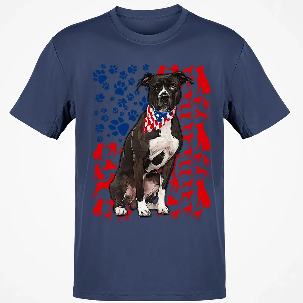 Pitbull 4th of July Classic Unisex T-Shirt - 8