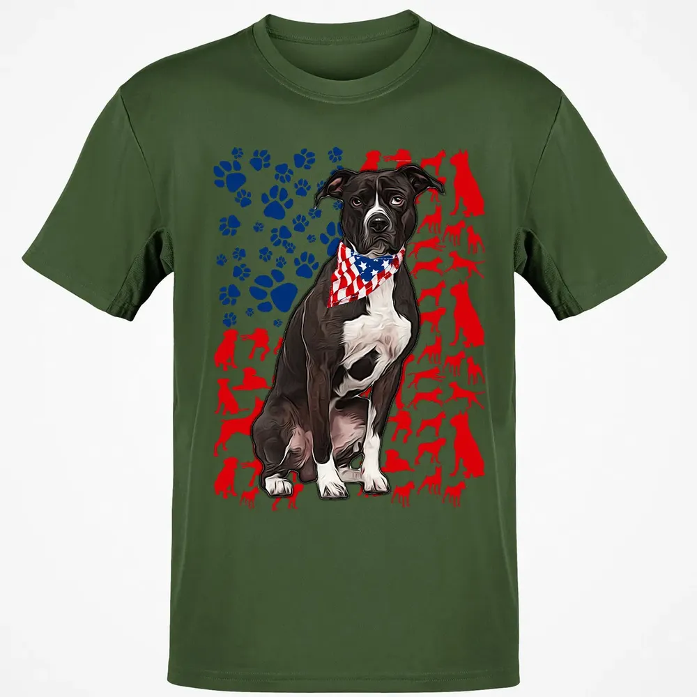 Pitbull 4th of July Classic Unisex T-Shirt - 7