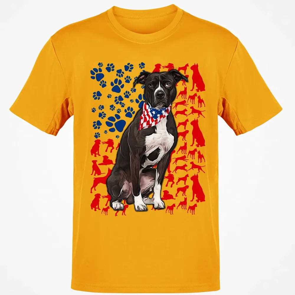 Pitbull 4th of July Classic Unisex T-Shirt - 5
