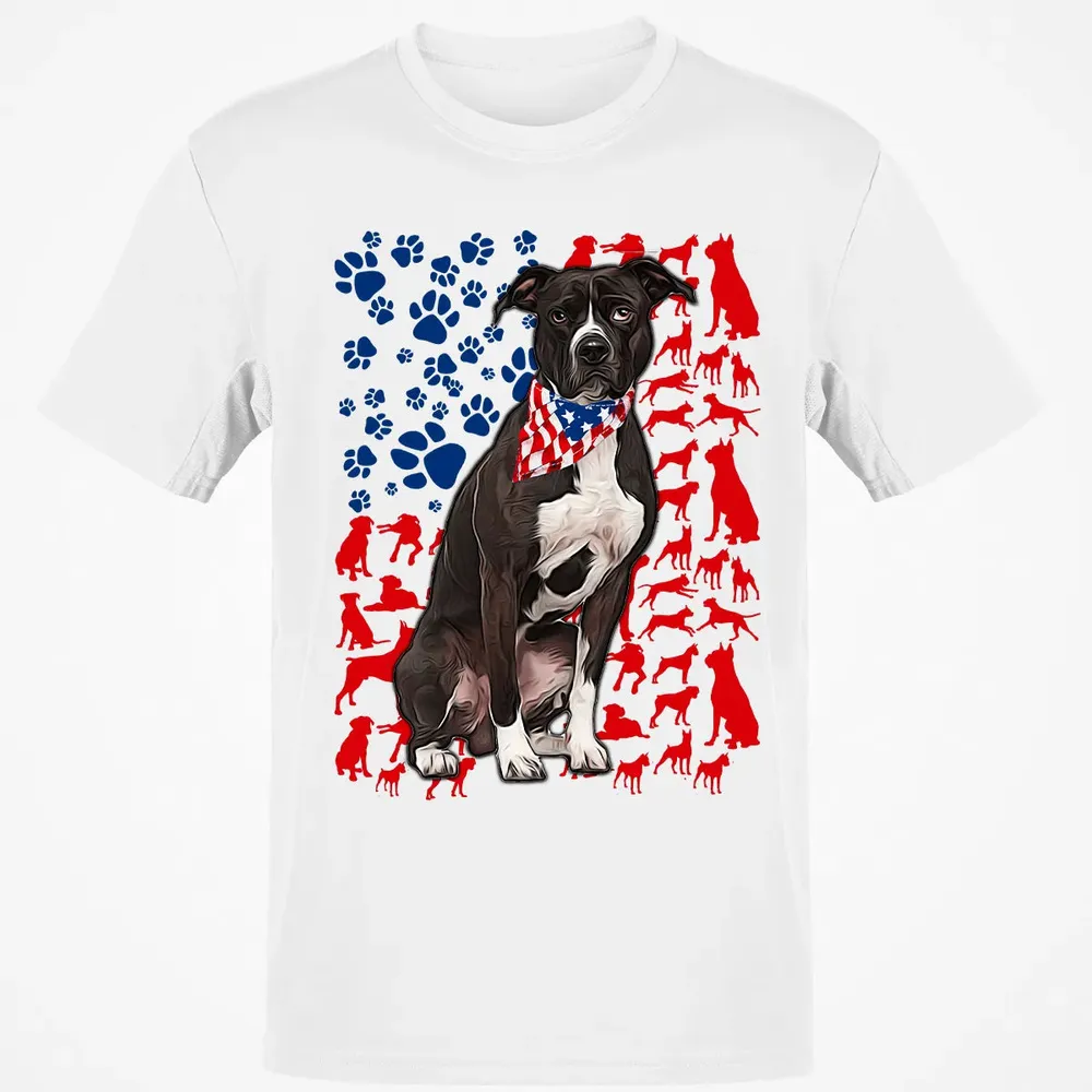 Pitbull 4th of July Classic Unisex T-Shirt - 13