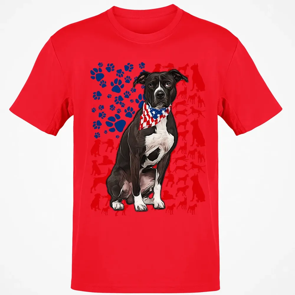 Pitbull 4th of July Classic Unisex T-Shirt - 11