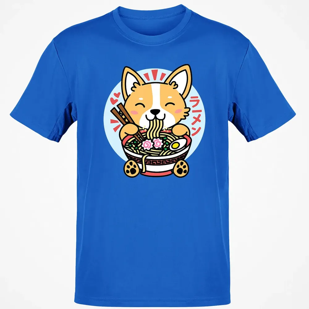 Kawaii Ramen  Cute Anime Dog Corgi Japanese Noodles Classic Unisex T-Shirt - 12