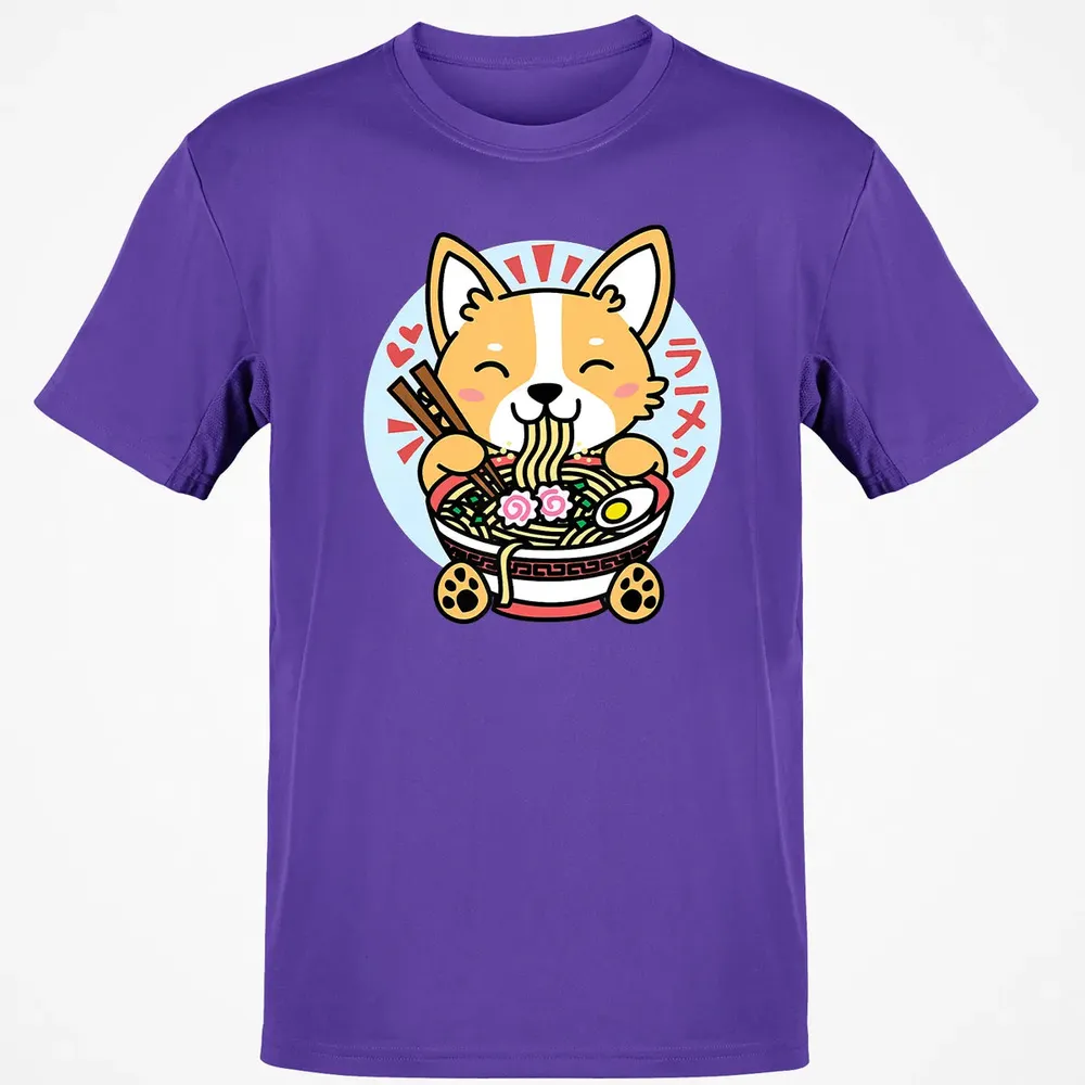 Kawaii Ramen  Cute Anime Dog Corgi Japanese Noodles Classic Unisex T-Shirt - 10