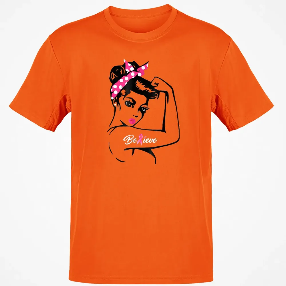 Breast Cancer Warrior T Awareness  Support Believe Classic Unisex T-Shirt - 9